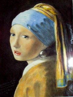 Portrait nach Jan Vermeer - S.Ch.Hirsch - - S.Ch. Hirsch - Array auf  - Array - 