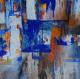 Blau - Agnes Lang - Mischtechnik-Acryl auf Leinwand - Abstrakt - Abstrakt