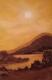 Bergsee - Simone Gehrmann -  auf Leinwand - Mystik-Sonnenuntergang - 