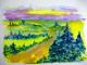 Sommerwetter - Christa Perlitz - Aquarell auf Papier - Landschaft - Sommerwetter - Christa Perlitz - Aquarell auf Papier - Landschaft -