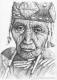 Indianerin - Nicole Zeug - Zeichnung auf  - Portrait - 
