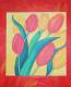 Tulpen - Katja Humbs - Acryl-Aquarell-Mischtechnik-Pastell auf Papier - Blumen - 