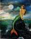 Die Sirene - Katja Humbs - Acryl auf Leinwand - Fantastisch-Mystik-Meer - 