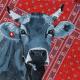 Schweizer Kuh - Walter Lehmann - Acryl auf Leinwand - Landwirtschaft-Tiere - GegenstÃ¤ndlich