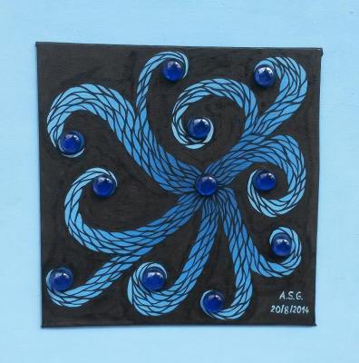 Blue Flower of Glass - Annegret Sigrid Gick - Array auf Array - Array - Array