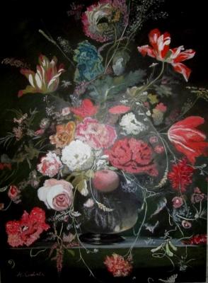 Blumen in Glasvase - Admir Gabela - Array auf Array -  - 
