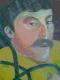 Gauguin 2 - Ursula Langa - Acryl-Mischtechnik auf Leinwand - Gesichter-MÃ¤nner - Naturalismus