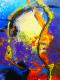 Happy Lila - Peter David - Acryl-Kreide auf Leichtstoffplatte - Abstrakt - 