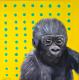 Gorilla Baby - Susanne Urtel-Stappmanns - Acryl auf Leinwand - Wildtiere - Fotorealismus-PopArt