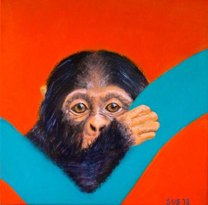 Schimpansenjunges - Susanne Urtel-Stappmanns - Array auf Array - Array - Array