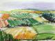 In den Weinbergen bei Trier II - Wolfgang WÃ¤hnelt - Pastell auf Papier - Landwirtschaft-Berge - Impressionismus-Klassisch