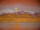New Zealand Sunset - Guenther Wunderlich - Pastell auf Papier - Berge - Klassisch
