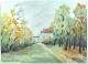 SchloÃ Nymphenburg - Heinrich MÃ¼ller - Aquarell auf Papier - Landschaft - Realismus