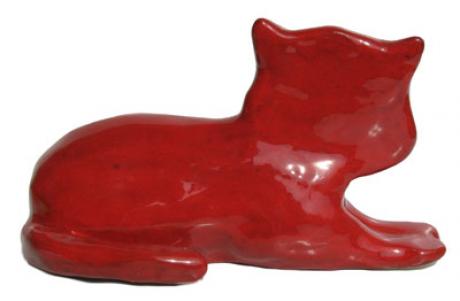 Rote Katze - keramik - edith van aken - Array auf  - Array - 