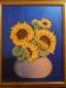 Sonnenblumen - Edith Schroll - Acryl auf Leinwand - Blumen-Sonnenblumen - Realismus