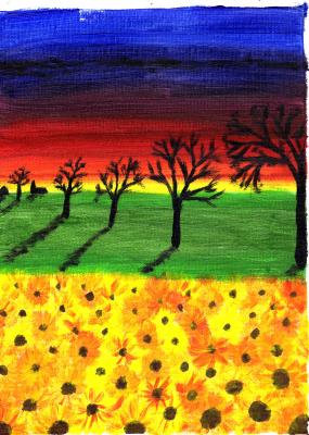 ---Abendrot über den Sonnenblumen--- - Christoph Gerritsen - Array auf Array - Array - Array ---Abendrot über den Sonnenblumen--- - Christoph Gerritsen - Array auf Array - Array - Array
