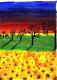 ---Abendrot über den Sonnenblumen--- ---Abendrot über den Sonnenblumen---