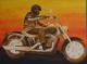 Motorrad Honda VT 750 - Ulrike Mahler - Acryl auf Leinwand - Sonstiges - Realismus
