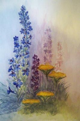 Blumen im Morgennebel - Angelika Leopold - Array auf Array - Array - Array