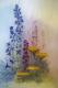 Blumen im Morgennebel - Angelika Leopold - Aquarell auf Papier - Landschaft-Blumen - GegenstÃ¤ndlich