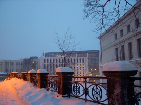 Winter am Universitätsplatz in Halle / Saale - Wolfgang Bergter - Array auf Array - Array - 
