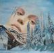 WINTERFRAU - wanda spirit - Acryl auf Leinwand - Fantastisch-Frauen-Gesichter-Landschaft-Winter - Fotorealismus