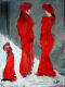 ---Damen mit rotem Hund - Karl-Heinz Schicht - Acryl auf Leinwand - Menschen-Hunde-Sonstiges - Klassisch