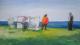 An der Nordsee -  borgia -  auf  - Sonstiges-Frauen-Meer-Himmel - 