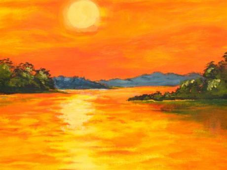 Sonnenuntergang am Fluss - Heike - Array auf Array - Array - Sonnenuntergang am Fluss - Heike - Array auf Array - Array -