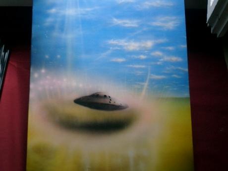 ufo airbrush auf leinwand - tompaint - auf - Array - ufo airbrush auf leinwand - tompaint - auf - Array -
