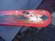 palmenlandschaft in rot auf snowboard palmenlandschaft in rot auf snowboard