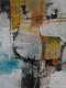Zusammenhalt l - Agnes Lang - Mischtechnik-Acryl auf Leinwand-Papier - Architektur - Abstrakt