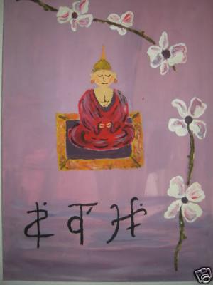 Buddha Acryl Mischtechnik - NiLa - Array auf Array - Array - Buddha Acryl Mischtechnik - NiLa - Array auf Array - Array -