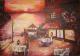 Cafe im Abendrot - Helen Lang - Acryl auf Leinwand - Sonnenuntergang - Impressionismus