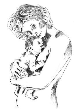 Mutter und Kind -Lutz Erler- - Lutz Erler - Array auf Array - Array - 