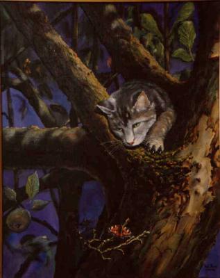 Katze im Apfelbaum  - Wolfgang Rose -  auf  - Array - 