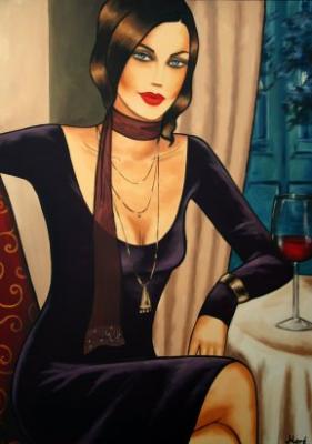 Lady with red wine (2007) - Ekaterina Moré - Array auf Array - Array - Lady with red wine (2007) - Ekaterina Moré - Array auf Array - Array -