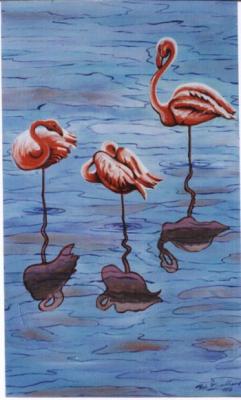Flamingos (1998) Udo Burkhardt - Udo Lutz Burkhardt - Array auf Array - Array - 