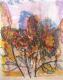 Sonnenblumen (2001) - Udo Lutz Burkhardt -  auf Papier - Blumen-Sonnenblumen - 