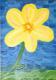 Blume (2000)-Tan- -  Tan - Acryl auf Pappe-Karton - Sonstiges-Blumen - 