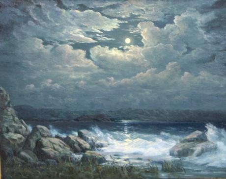 Lake Sevan (Moonlight) 2006 - Edvard Sasun - Array auf Array - Array - 