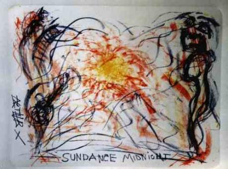 Sundance Midnight, ArthurX 2003, Stone-Litho -  ArthurX -  auf  - Array - 