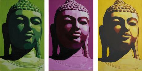 Buddha Triptychon - Hans Batschauer - Array auf Array - Array - Array