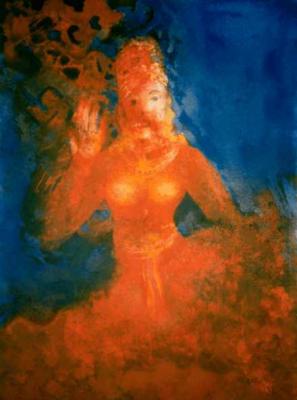 Tanzende Vaishnavi ( 1997 ) - Friedhard Meyer -r - Friedhard Meyer - Array auf Array - Array - 
