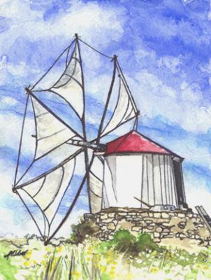 Windmühle auf Madeira (2002) Stefan Weber - Stefan Weber - Array auf Array - Array - 