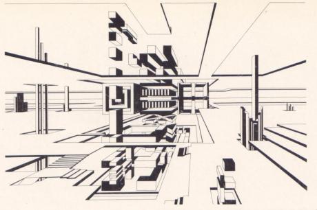 New City (Neue Stadt) 1972 -  Noél Dietrich - Array auf Array - Array - 