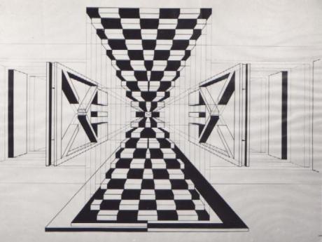 Mirror Stairs (Spiegeltreppe) 1972 -  Noél Dietrich - Array auf  - Array - 