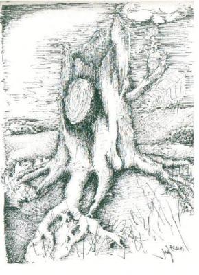 .. der ältere Baum .. (2003) -Steffen Strobel- - Steffen Strobel - Array auf Array - Array - 