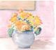 Blumen in blauer Vase (2003) -Steffen Strobel- - Steffen Strobel - Aquarell auf Papier - Blumen - 