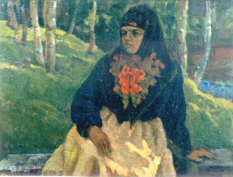 Woman, dressed in russian attire (1993) Vasilij Be -  Vasilij Belikov -  auf  - Array - 